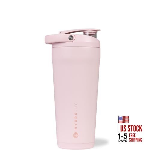 24 oz New Stainless Steel Shaker – Insulated, Leakproof, 24 Ounces Pink Sand