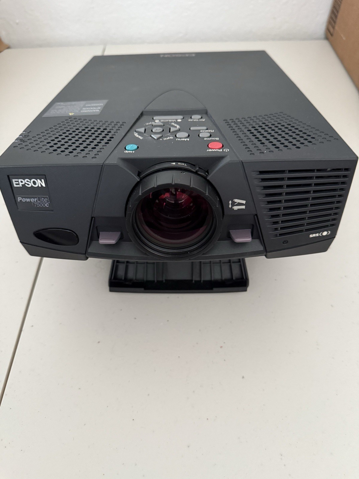 Epson PowerLite 7500C LCD Projector, 800x600, VGA, S-Video, Built-in Speakers