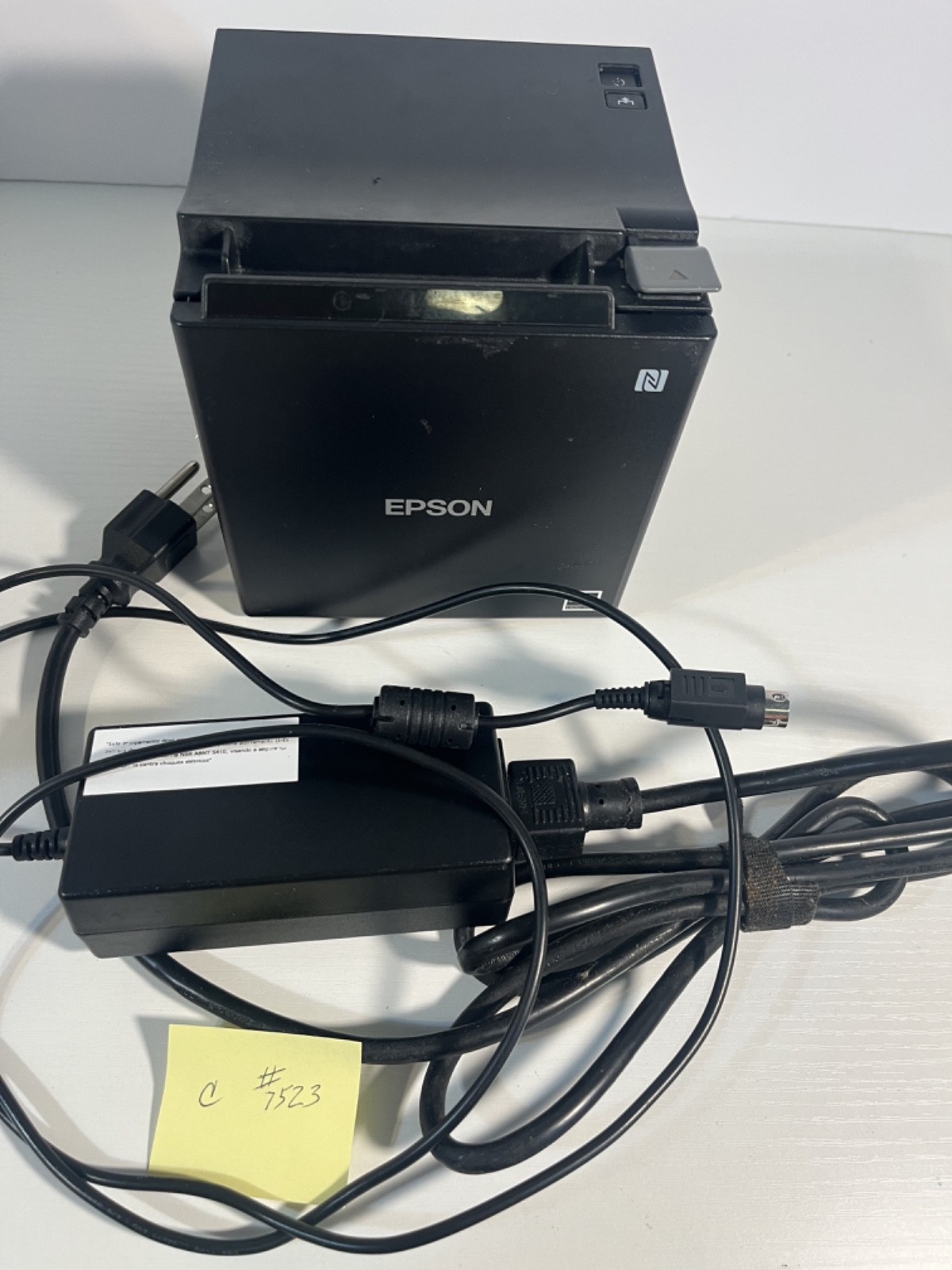 EPSON TMm30ii BLUETOOTH Printer + Power Supply ~TESTED #c7523 $5s/h