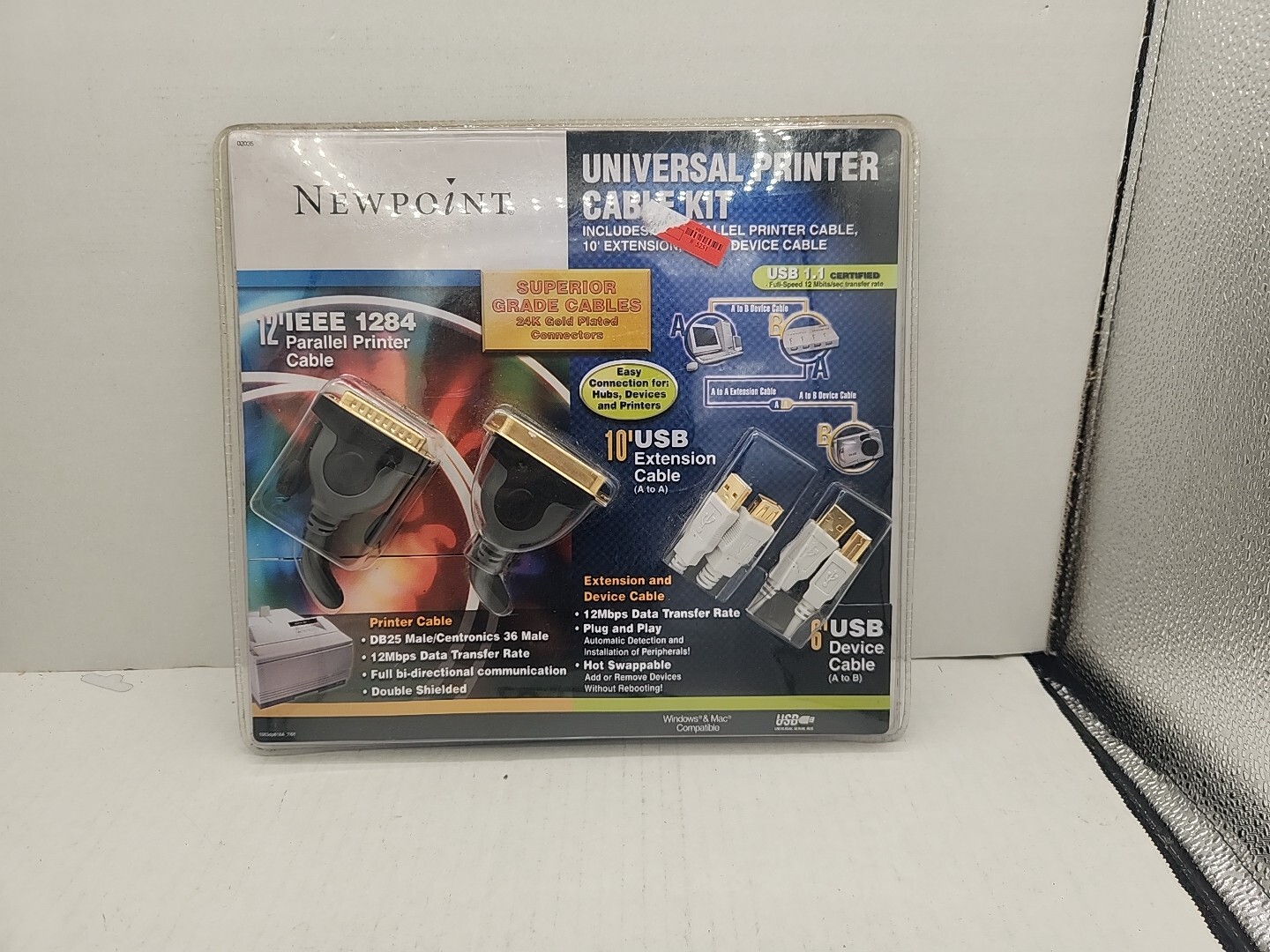 Newpoint Universal Printer Cable Kit 24K Gold Platted Connectors Superior Grade