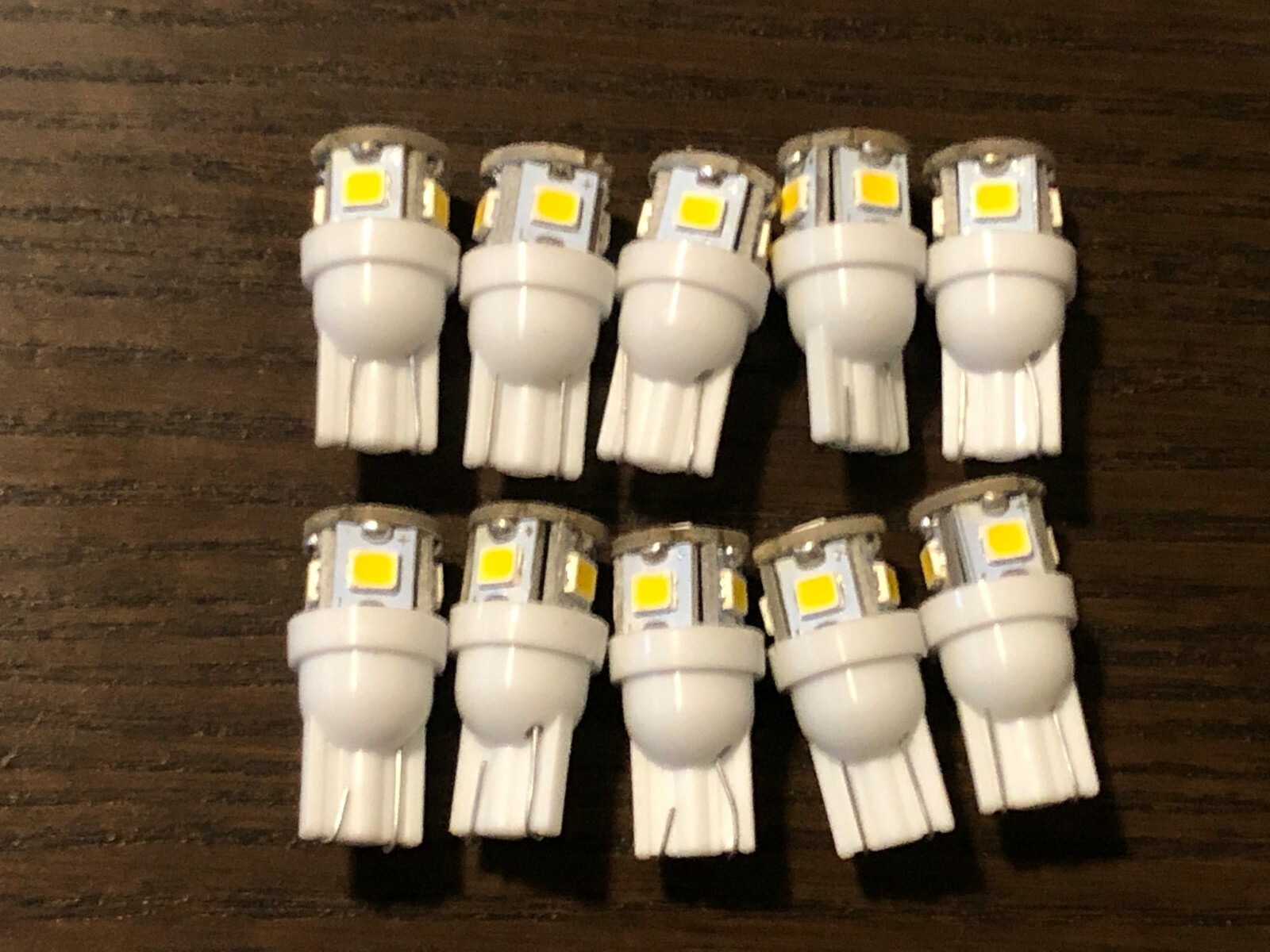 10 New Warm White 8V Wedge Lamp LED Light Bulbs for Zenith Receivers