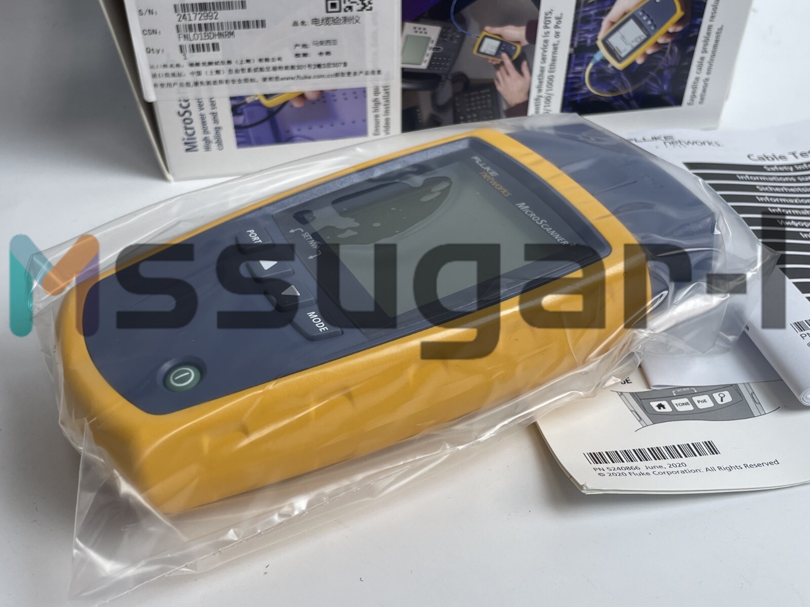 Fluke Networks MS2-100 Microscanner2 Cable Verifier #Z
