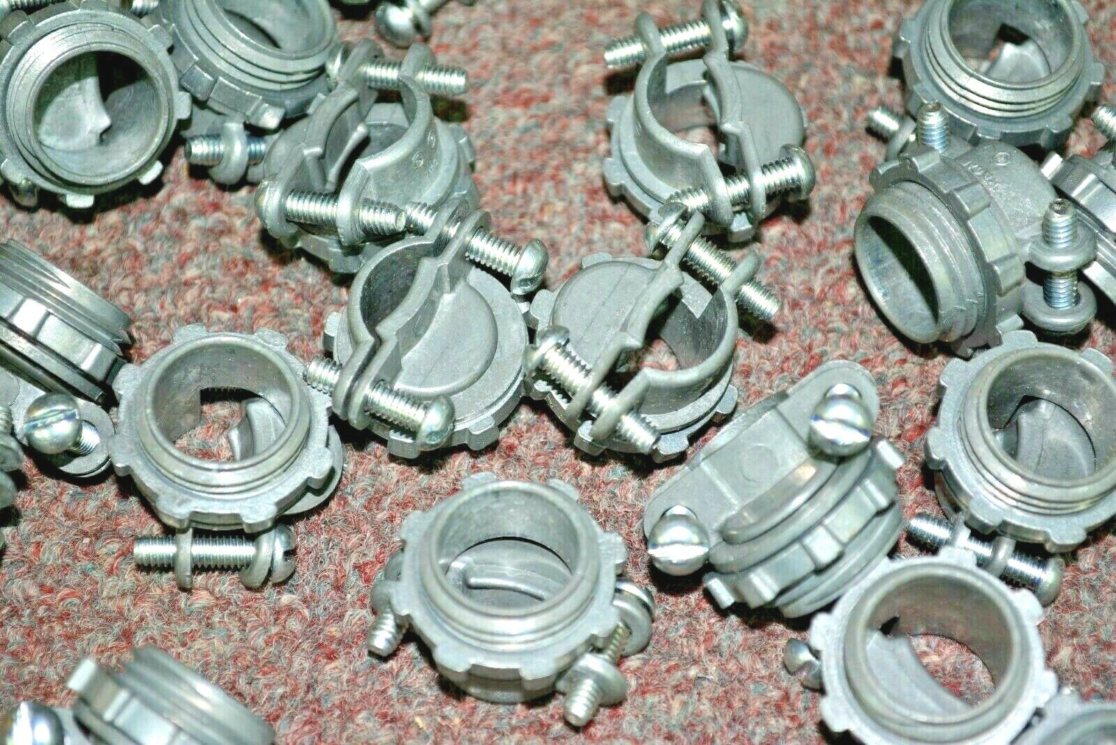 10-PK Electric NM SE Twin-Screw Clamp Cable CONNECTOR 3/8" 3/8in NOS NEW 6623