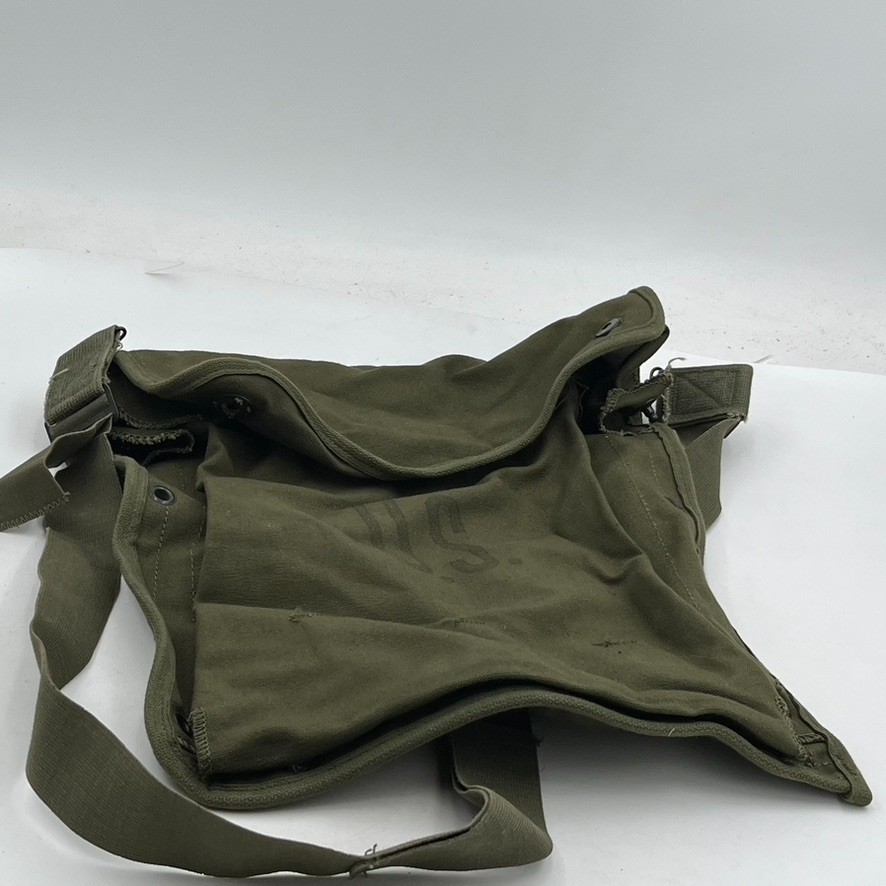 Vintage U.S. ARMY Map Dispatch? Field Bag Case Crossbody Strap Olive Green