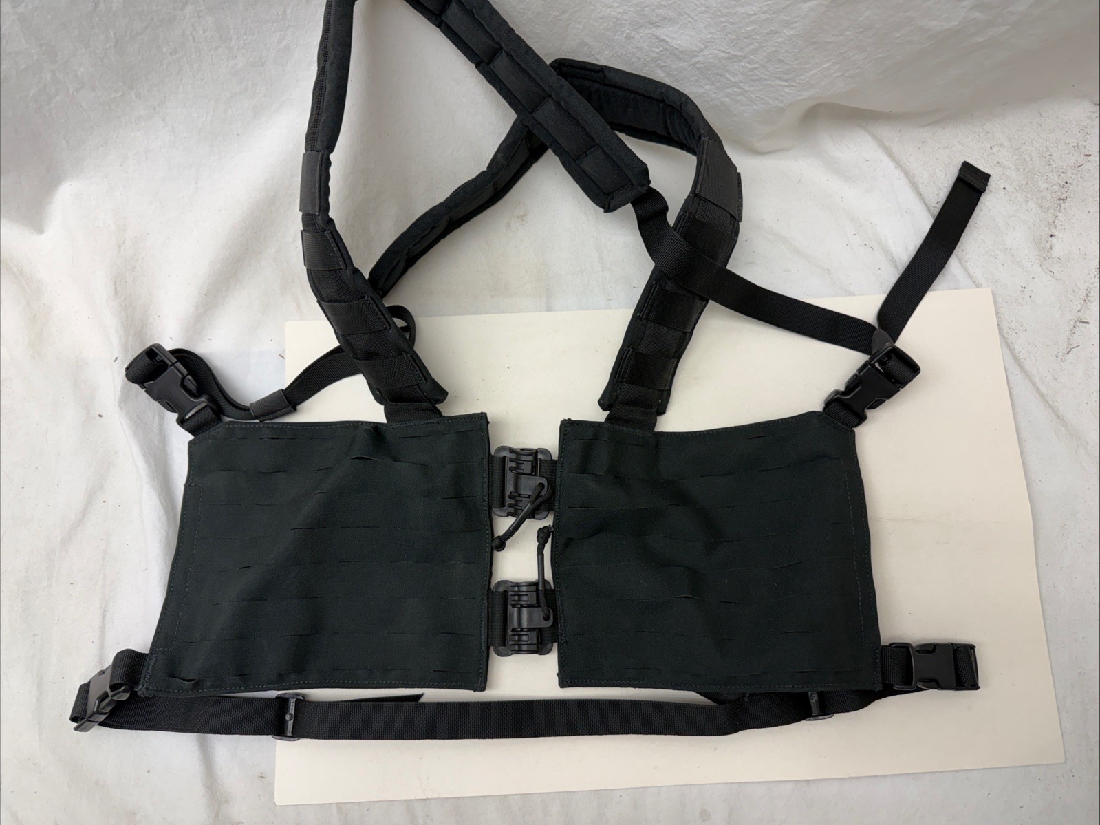 First Spear Split Front Chest Rig Laser Cut 6/9 Black MOLLE NSW DEVGRU SEAL Team
