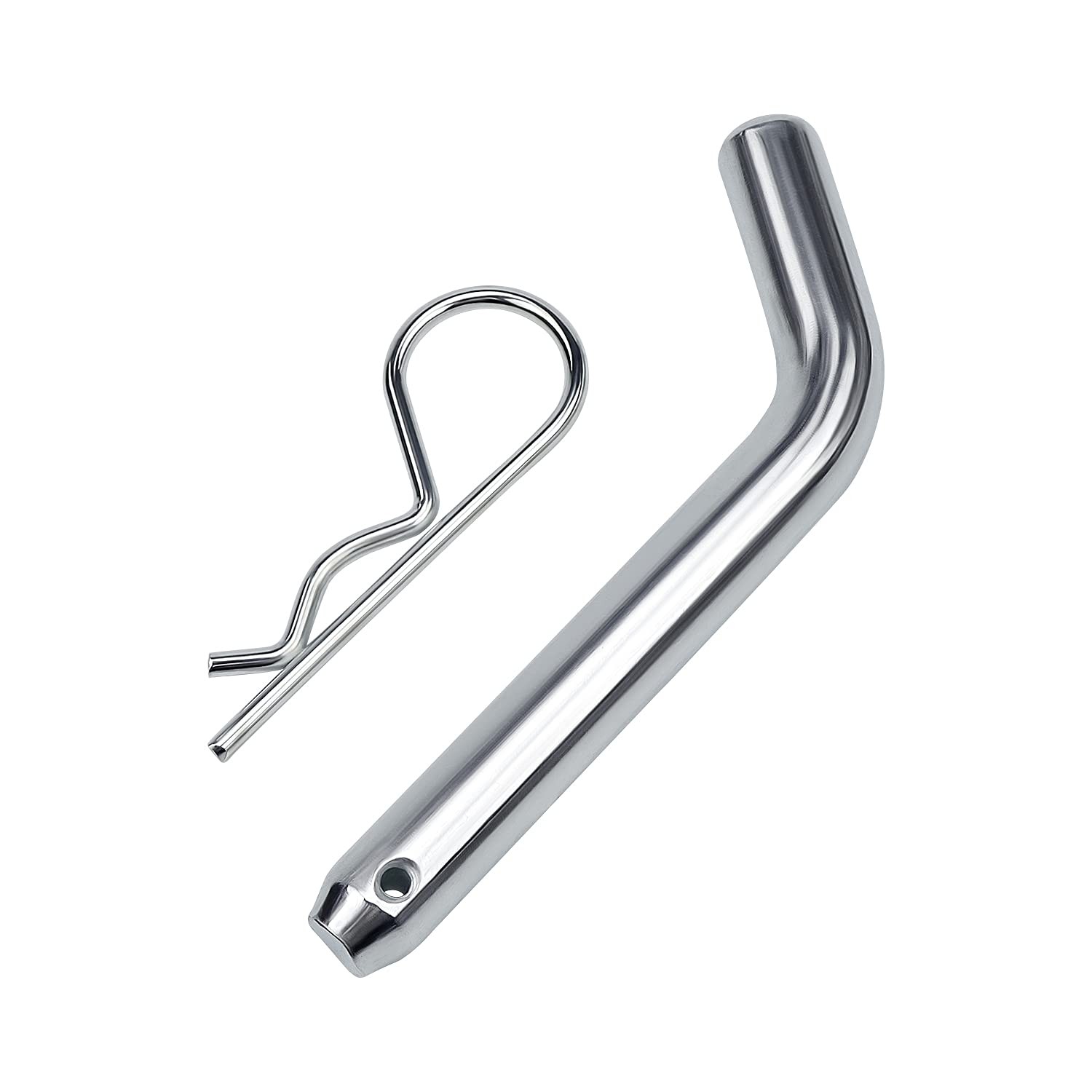 Trailer Hitch Pin & Clip Grooved Head 5/8 Inch Fits 2 or 2-1/2 Inch Receiver