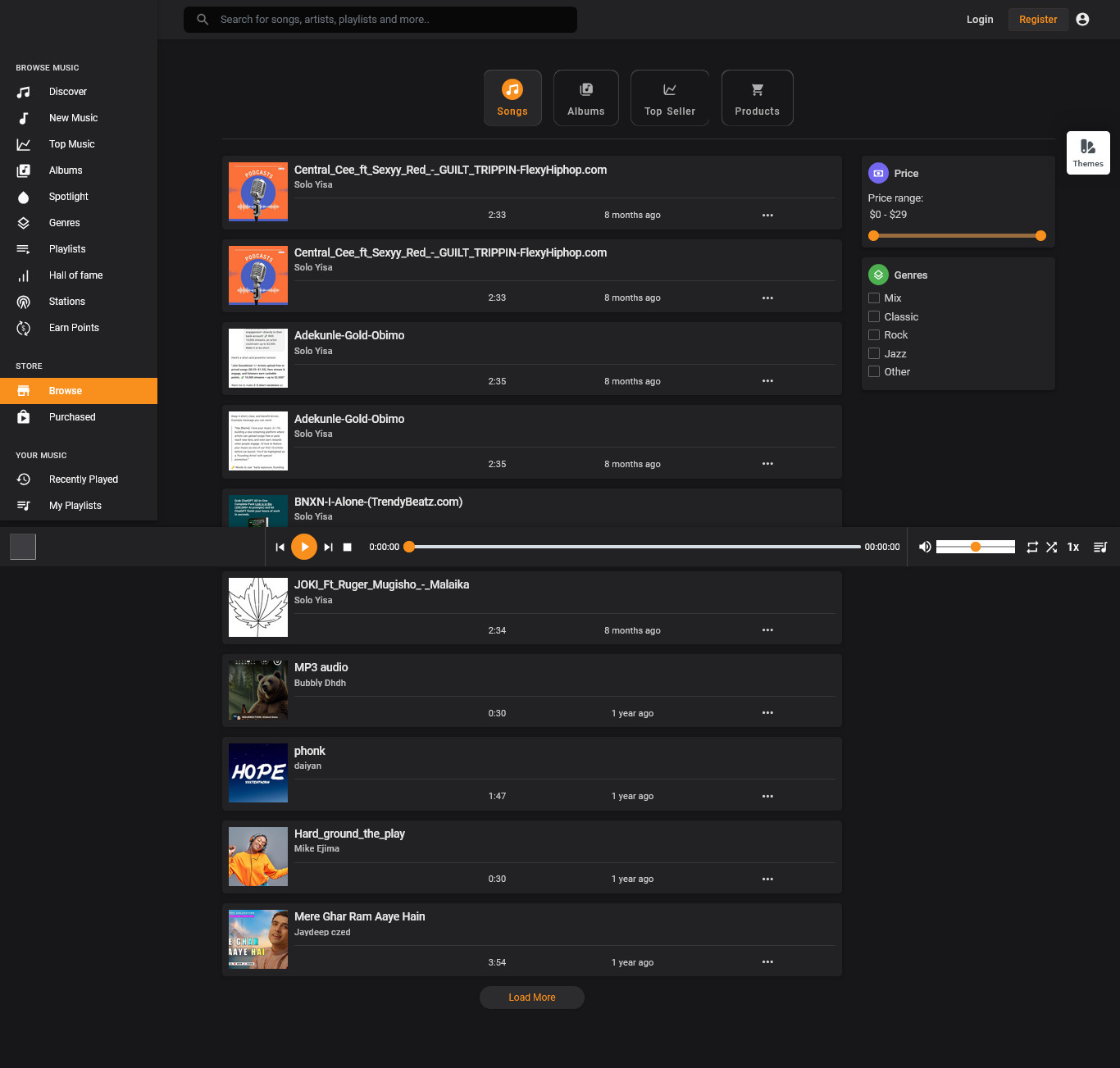 Soundra - Music Sharing & Streaming PHP Platform | SaaS Ready | Full Source Code