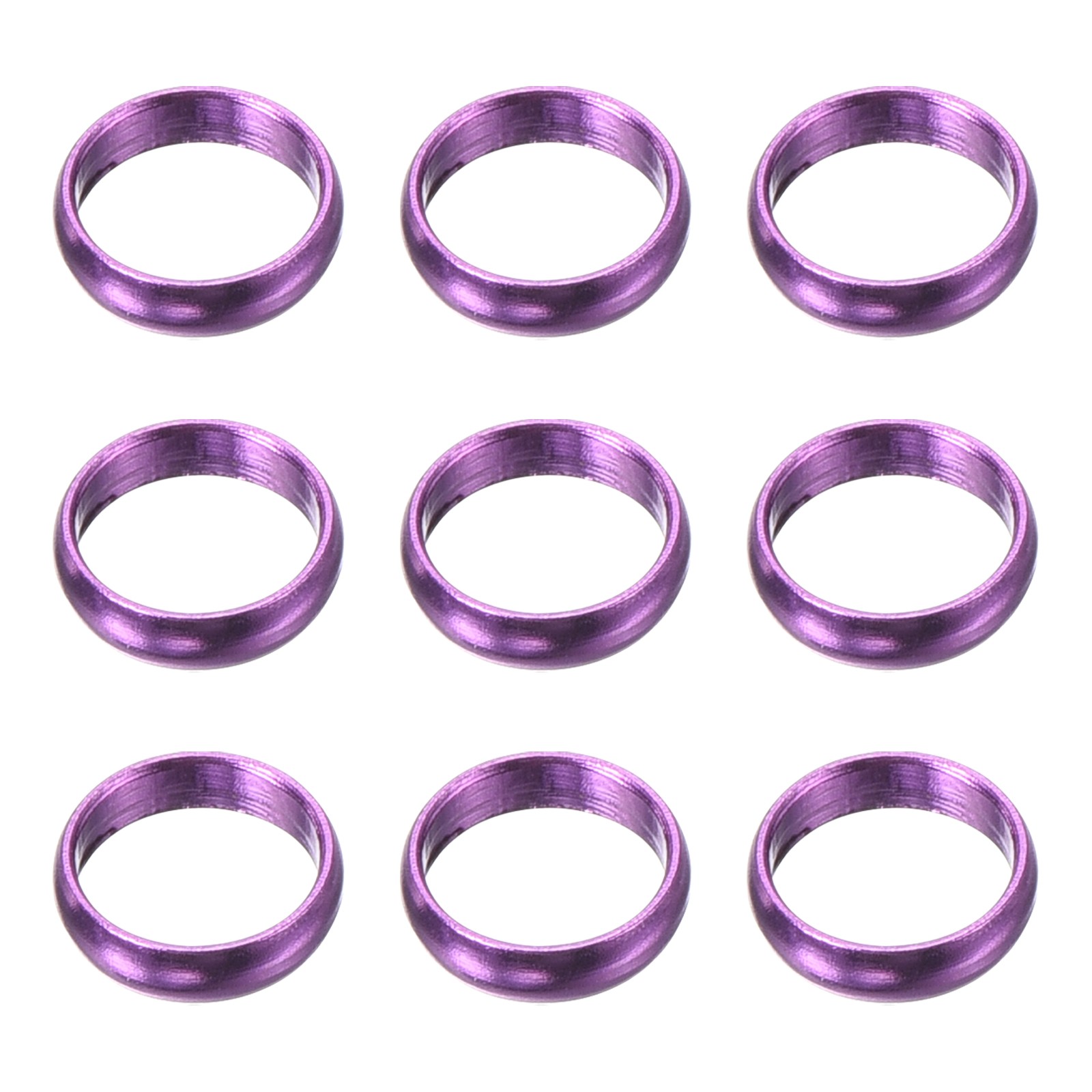 9Pcs Dart Shaft Rings,Aluminum Dart O-Ring Accessory(Purple)