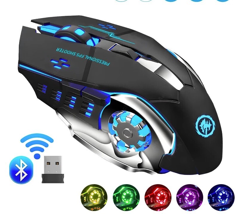 Rechargable Wireless Gaming Bluetooth Mouse