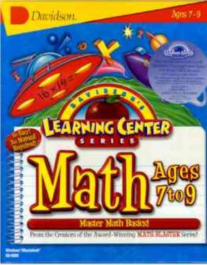 Davidsons Learning Center Math PC MAC CD learn multiply divide fractions Age 7-9