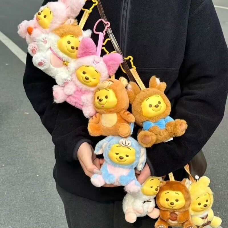 Miniso Winnie The Pooh Plush Vinyl Blind Box Confirmed Figure Toys Hot