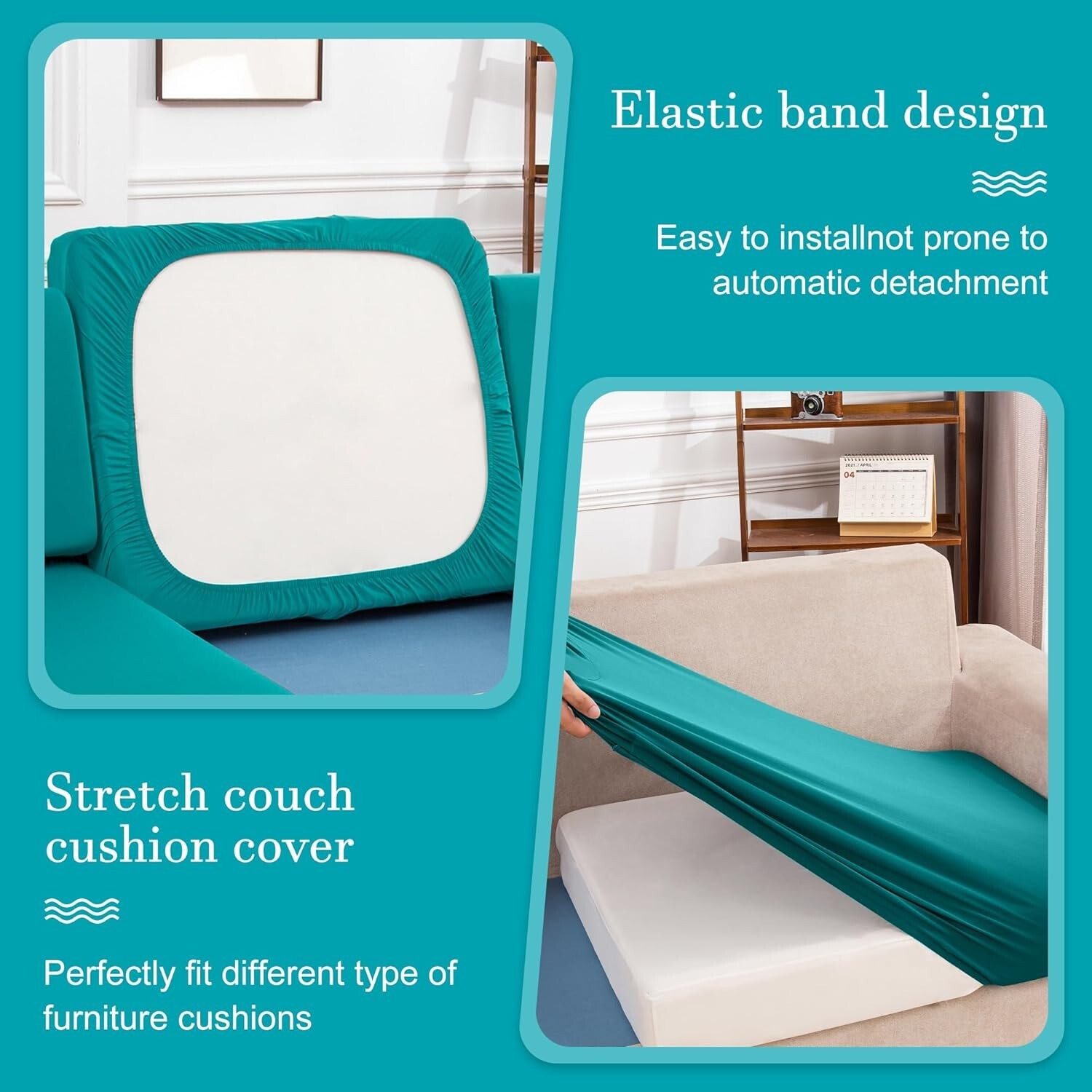 12 Pcs Stretch Patio Cushion Covers,Outdoor Couch Covers Replacement,Outdoor ...