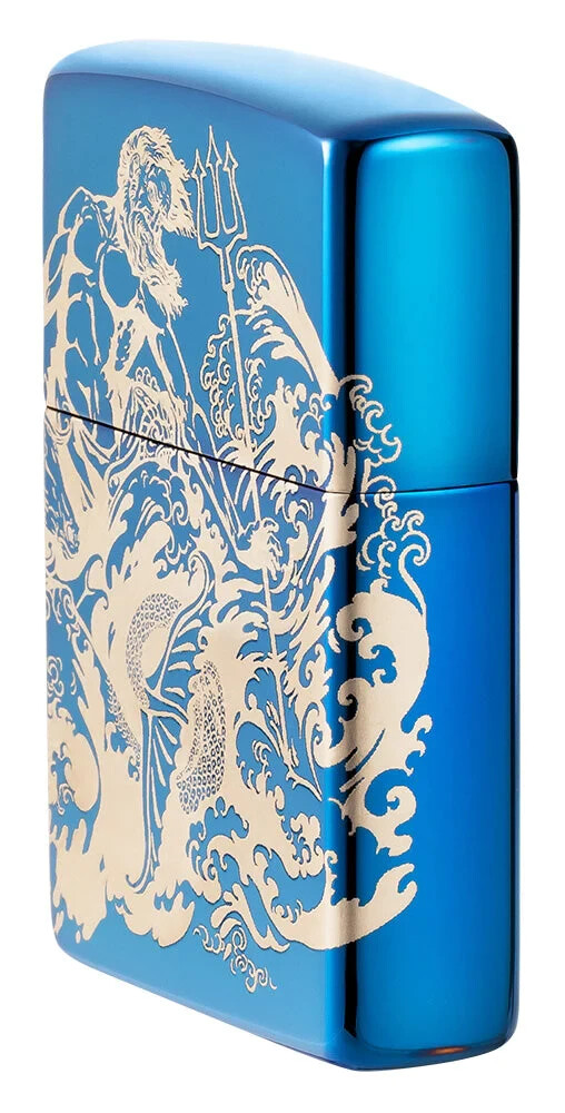Zippo Atlantis Design High Polish Blue 48787