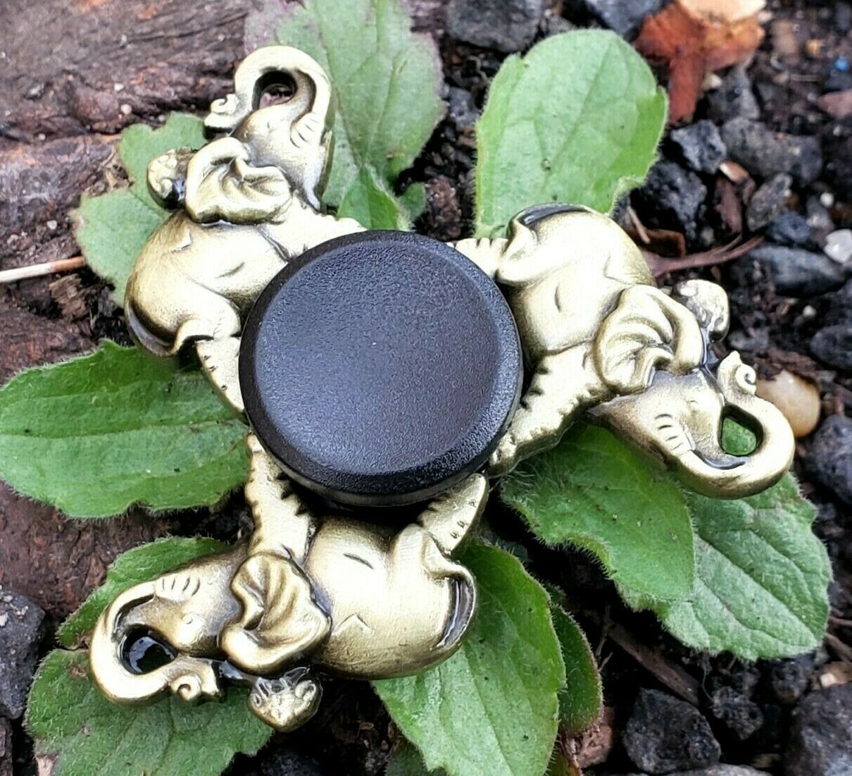Small Golden Elephant Fidget Spinner Toy Boys Girls Kids Adults ADHD Focus 🐘🐘