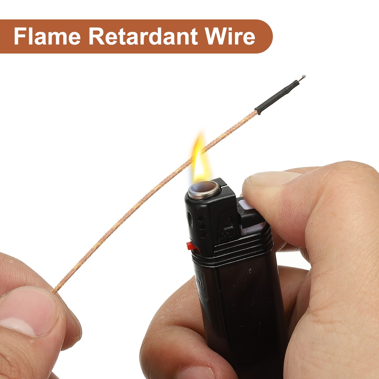 K Type Thermocouple Mini Connector Temperature Sensor 3.3ft, 1.3mm Wire