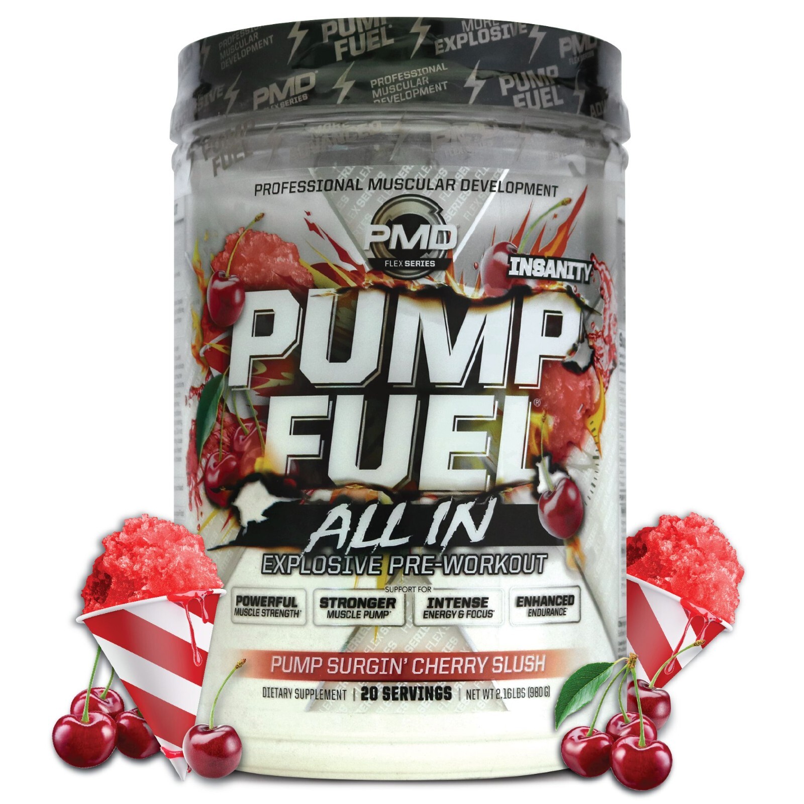 Pump Fuel ALL IN Insanity Ultimate Muscle Pump Supplement & Pre Workout Powder
