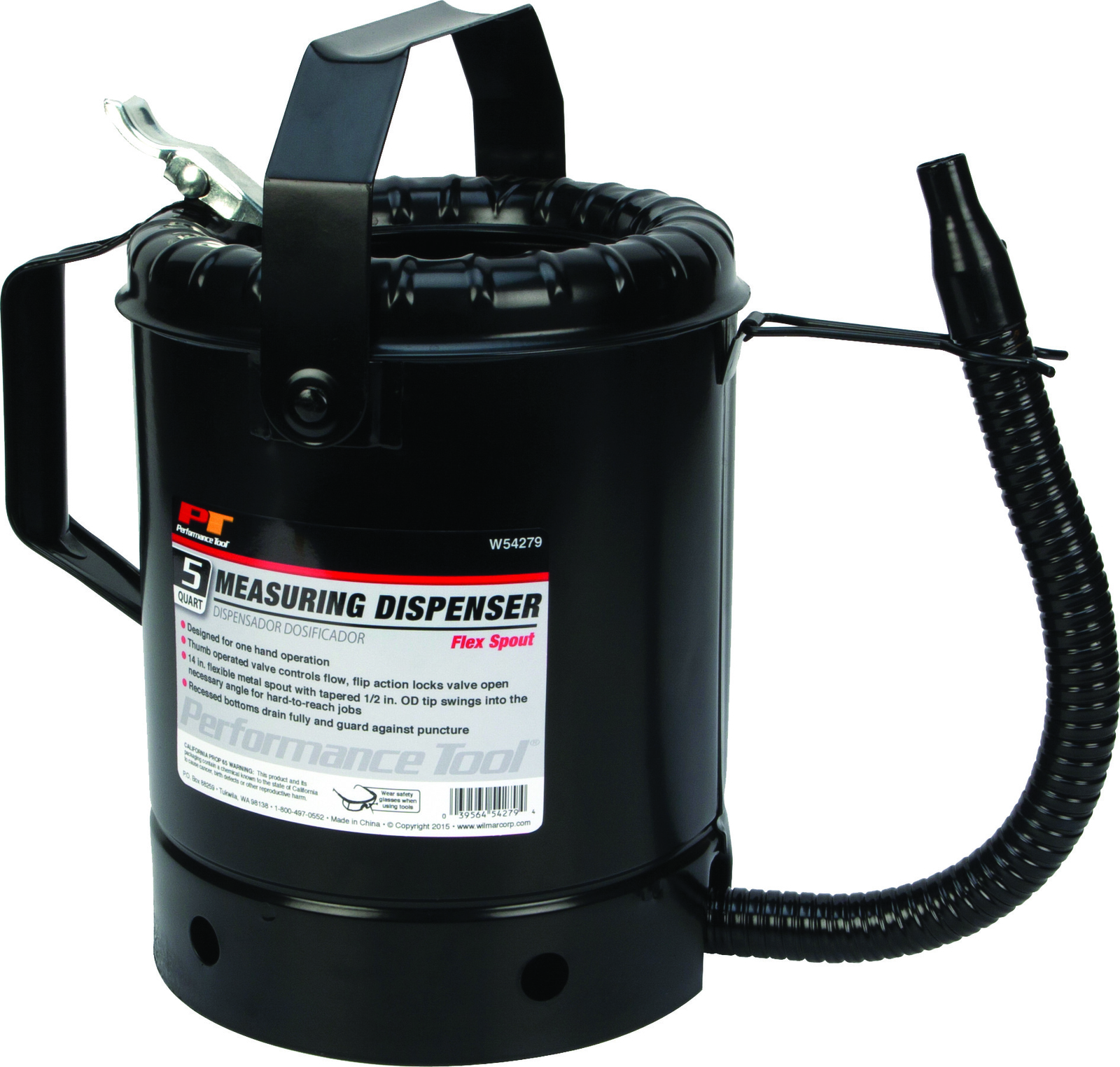 Performance Tool 5 Quart Flex Spout Dispenser W54279