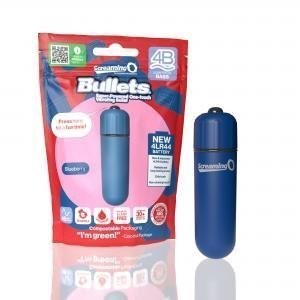 Screaming O 4B Bullet Vibrator Blueberry Bass 5-Speed