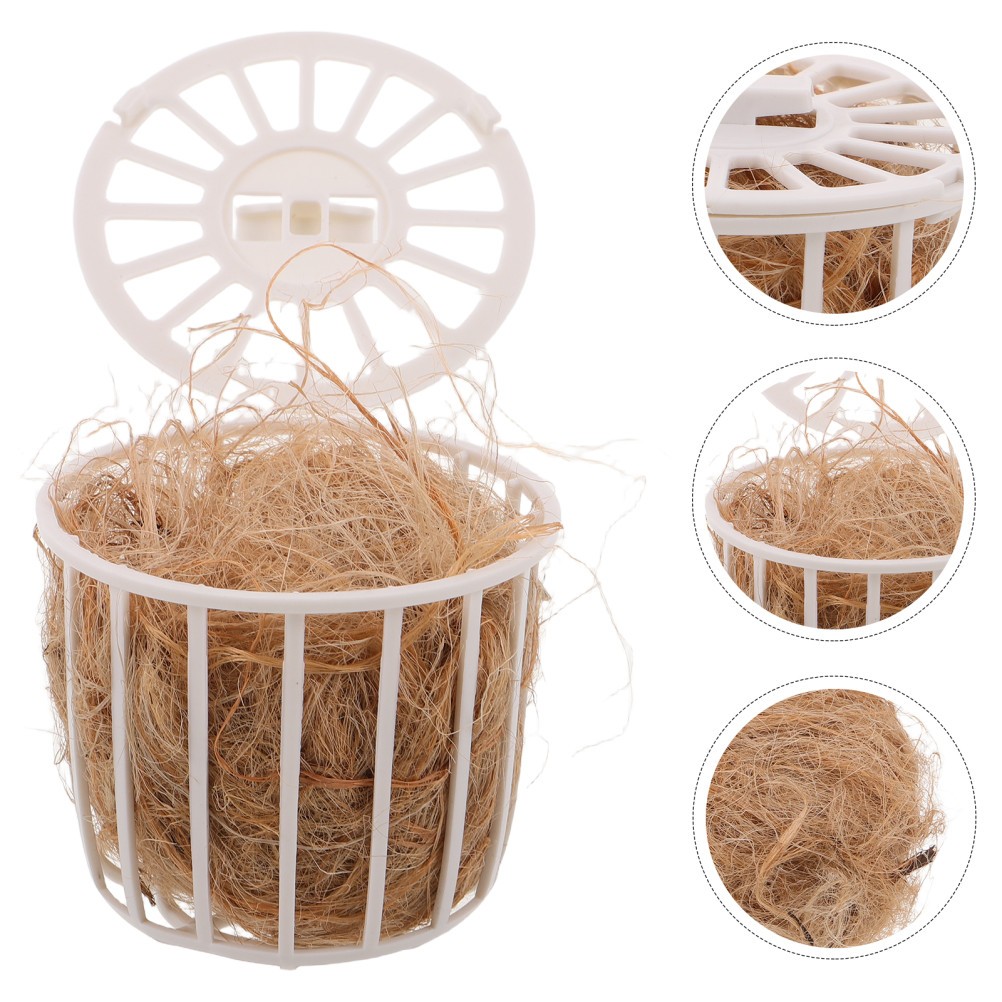 Breeding Nest for Canaries Bird Nesting Material with Storage Basket