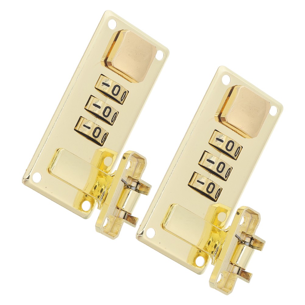 2 Pcs Locking Briefcase Combination Suitcase Locks 3 Digit Password Latch