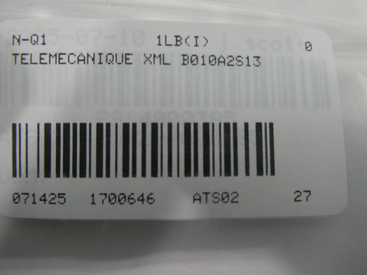 Telemecanique XMLB010A2S13 Pressure Switch 145psi