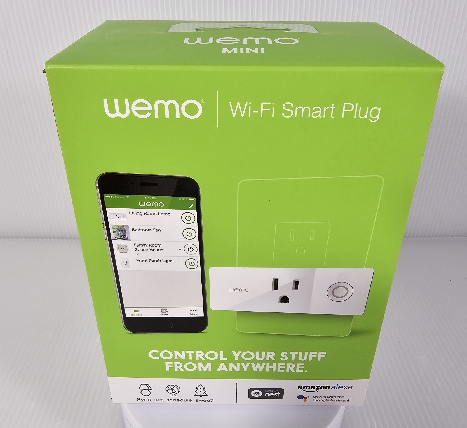 WeMo WiFi  Smart Plug, Works with Alexa Google Nest