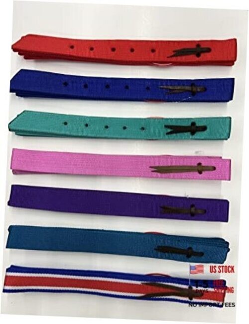 Showman Premium Quality Nylon Tie Strap & Off Billet Set Pink