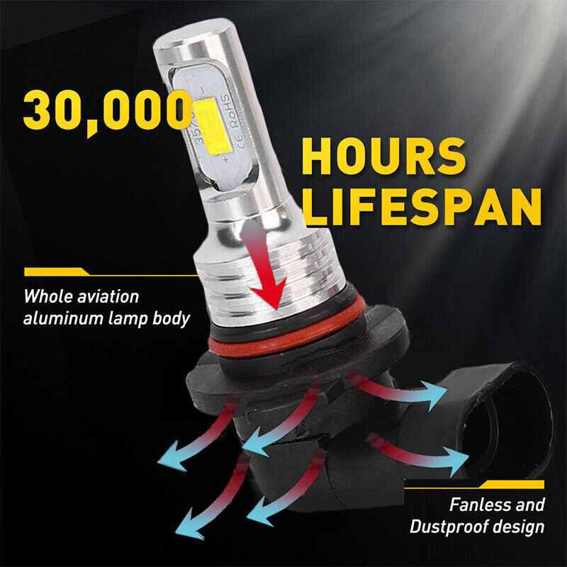 H11 LED Headlight Super Bright Bulbs Kit 6500K White 330000LM HIGH/LOW BEAM
