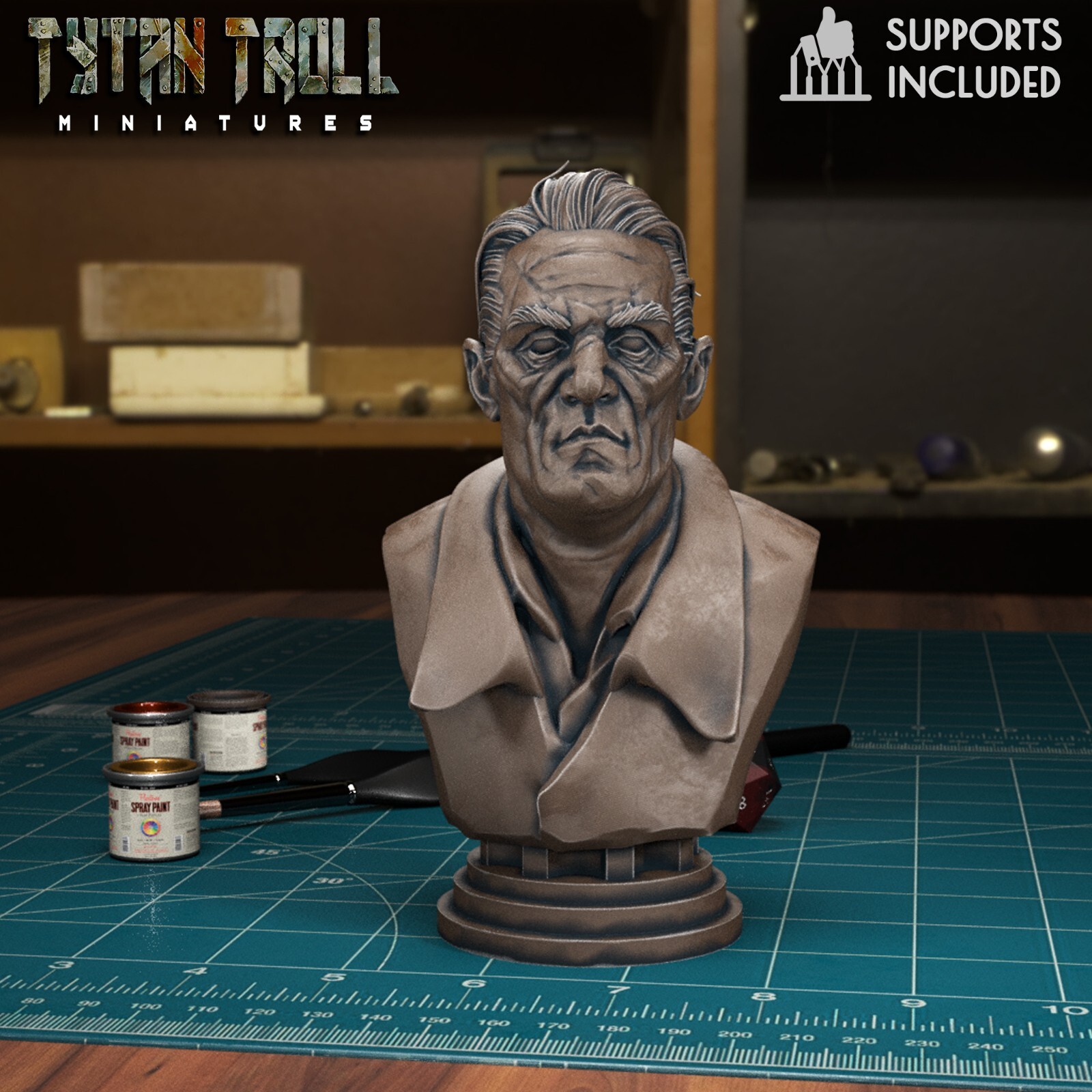 Dishonored Bust - Resin Miniature | Tabletop Games