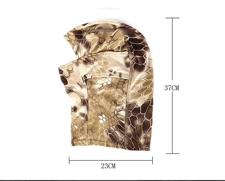 Camo Tactical Motorcycle Cycling Hunting Outdoor Ski Face Mask Helmet Liner USA