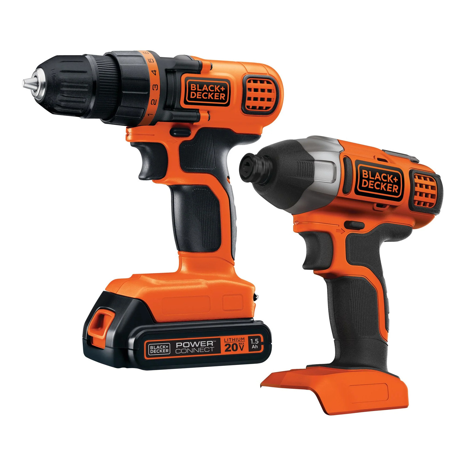 BLACK+DECKER 20V MAX* Cordless Drill and Impact Driver - BD2KITCDDI