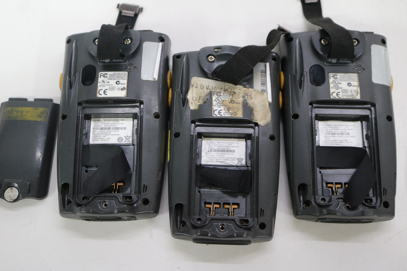 3x Lot Symbol PPT8846 Handheld Scanner UNTESTED Unknown AS-IS