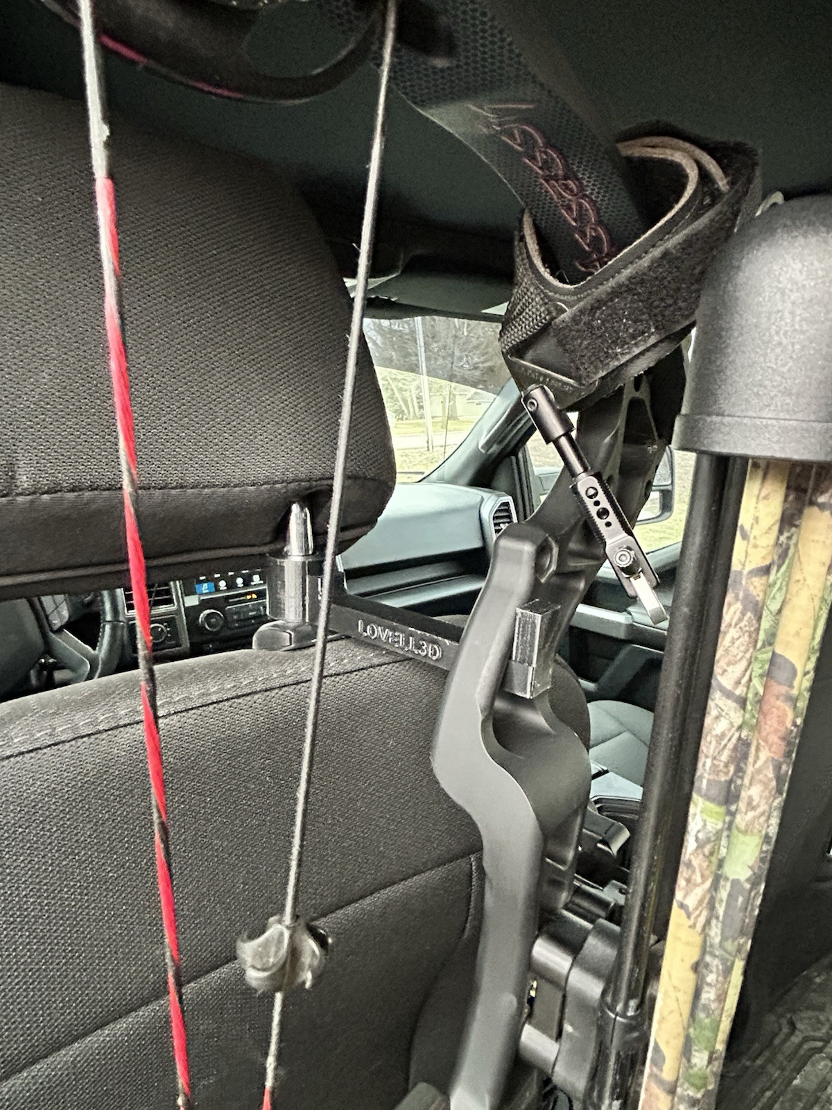 Bow Hanger. Universal Headrest And Wall Mount Combo. (Deer Hunting)