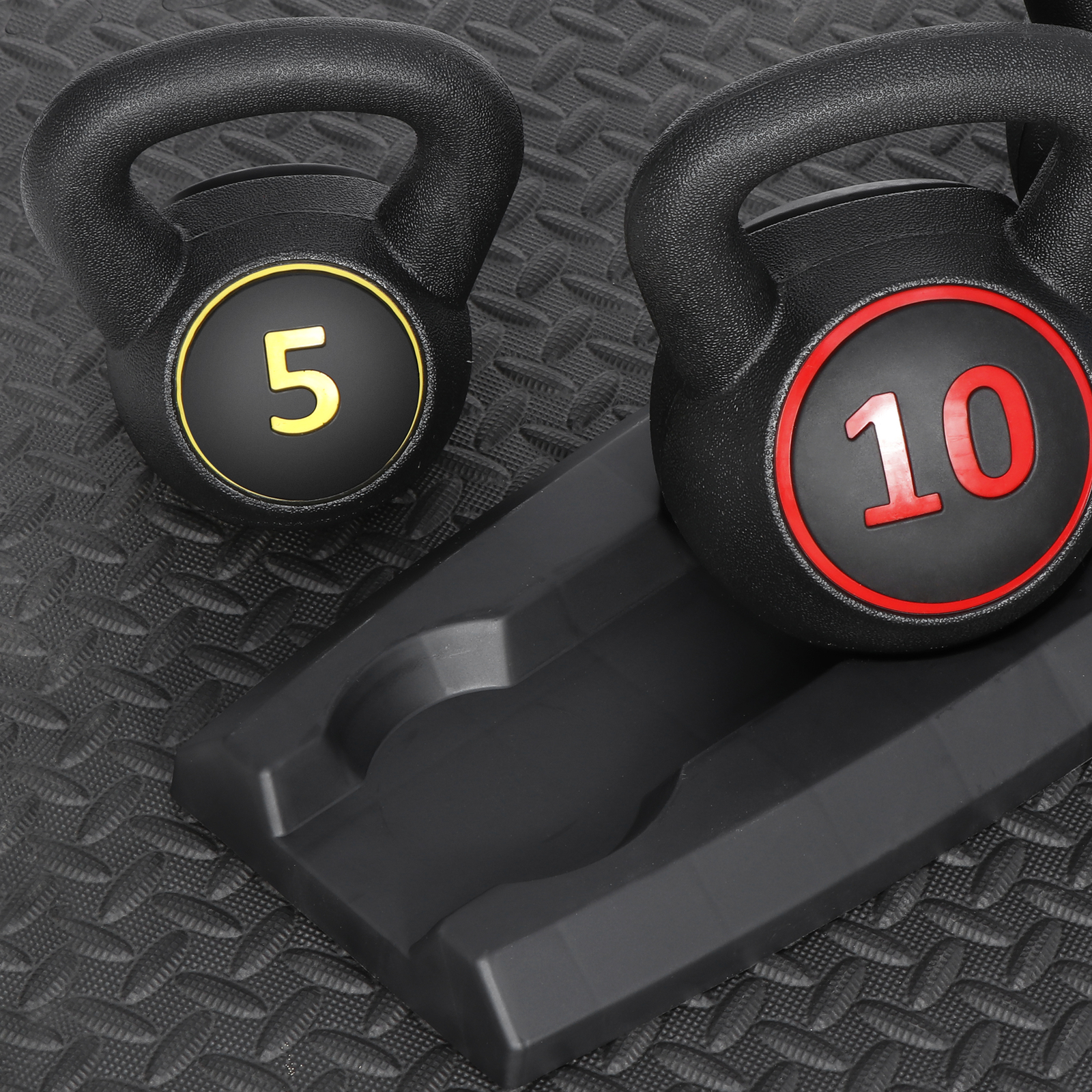 3PCS Kettlebell Weights Set with Tray for Training Home ExerciseFitness Workout