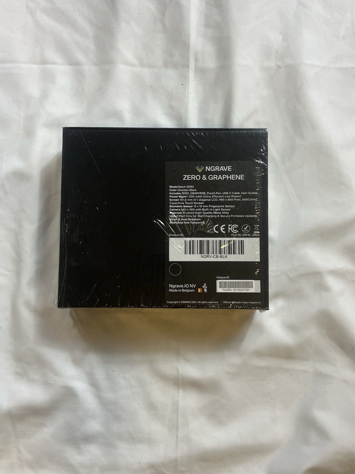 Ngrave ZERO Cryptocurrency Hardware Wallet w/ Graphene Backup