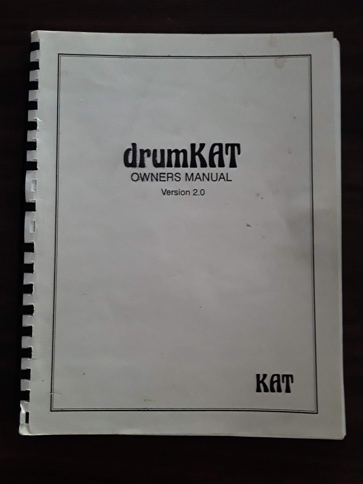 Alternate Mode DrumKat Owners Manual for Pad Controller - No Missing Pages