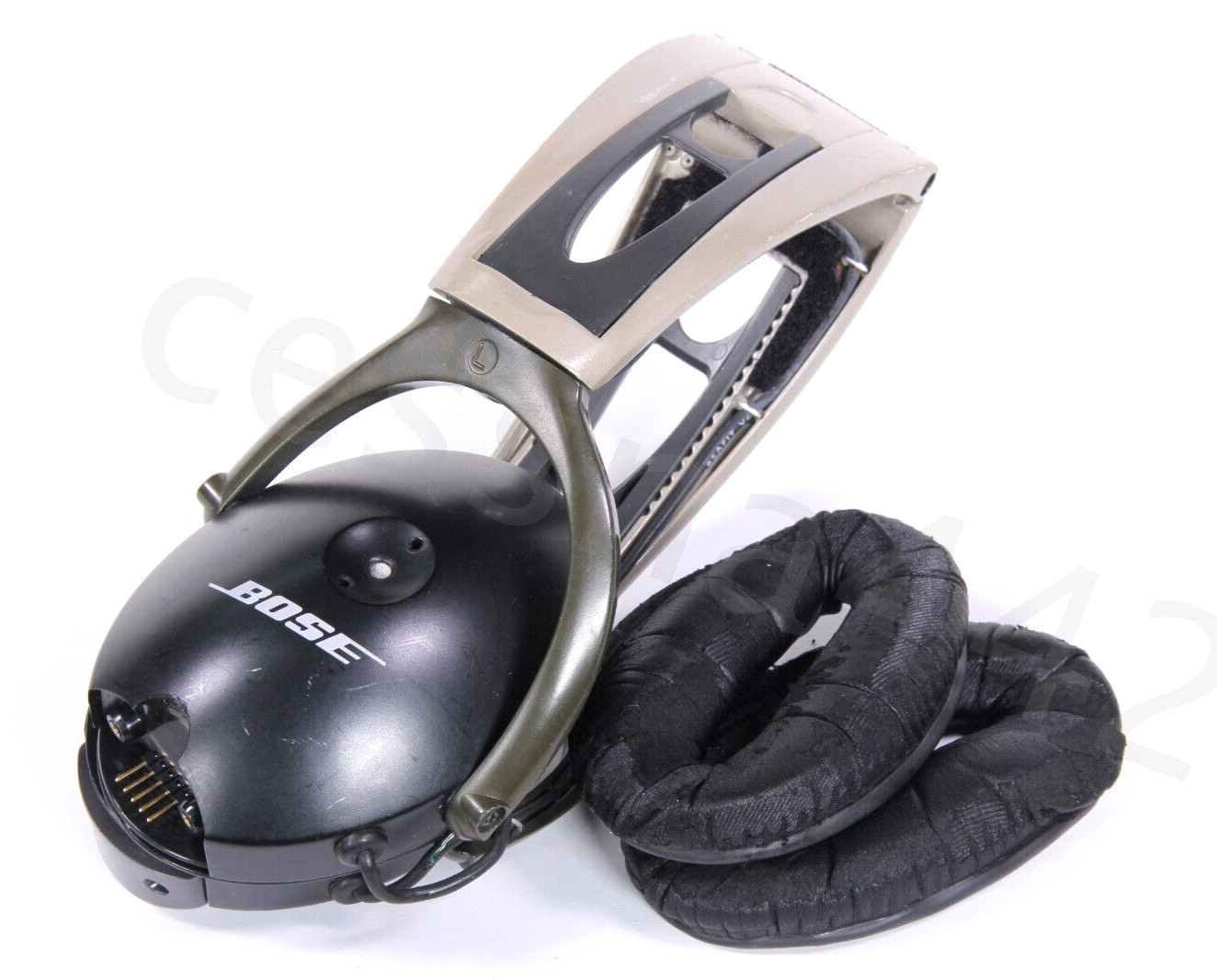 BOSE Aviation Headset & Pads FOR PARTS UNTESTED No Seals As Is Factory Repair