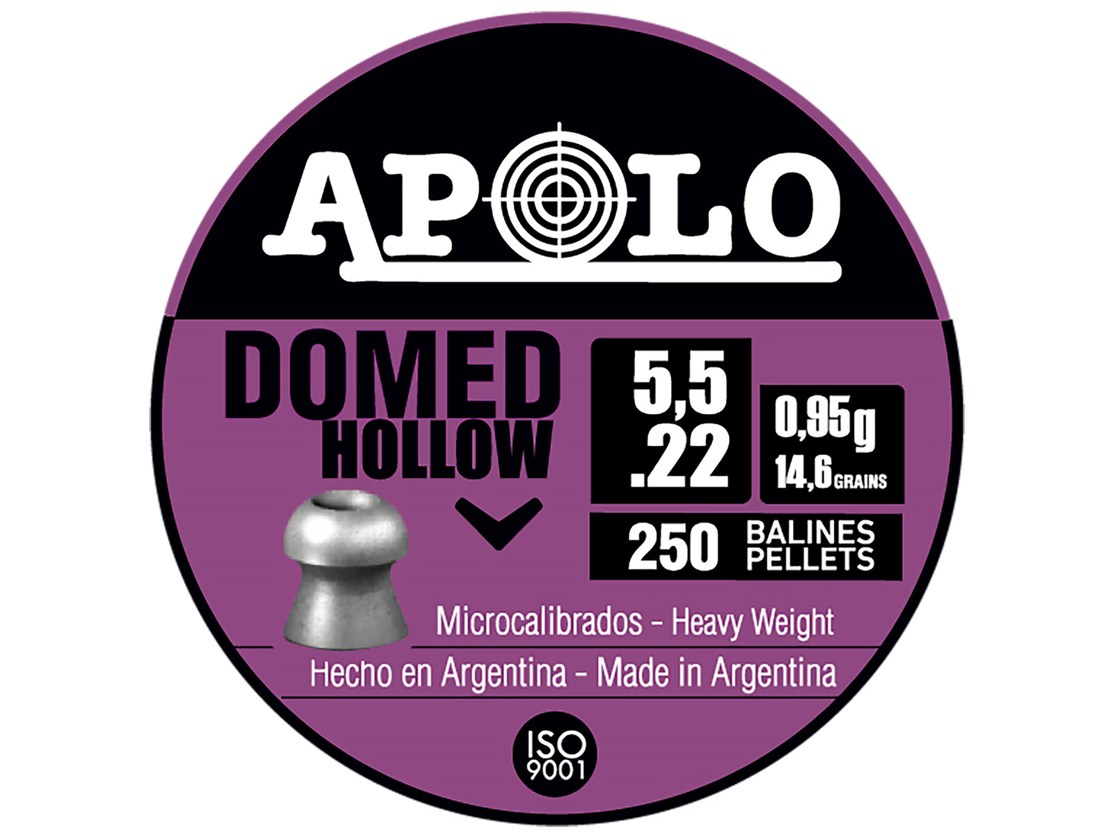 Apolo Domed Hollow Air Gun Pellets Hollow Point