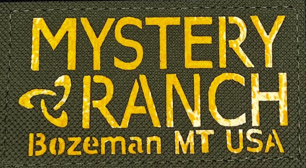 FABULOUS "MYSTERY RANCH BOZEMAN MT USA" HOOK & LOOP REFLECTIVE PATCH...RARE!!!