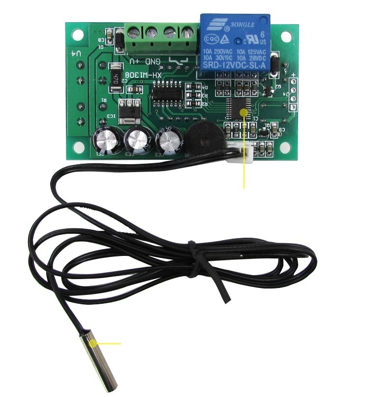 DC 220V Digital LED Heat Cool Thermostat Temperature Controller Sensor Hottest K