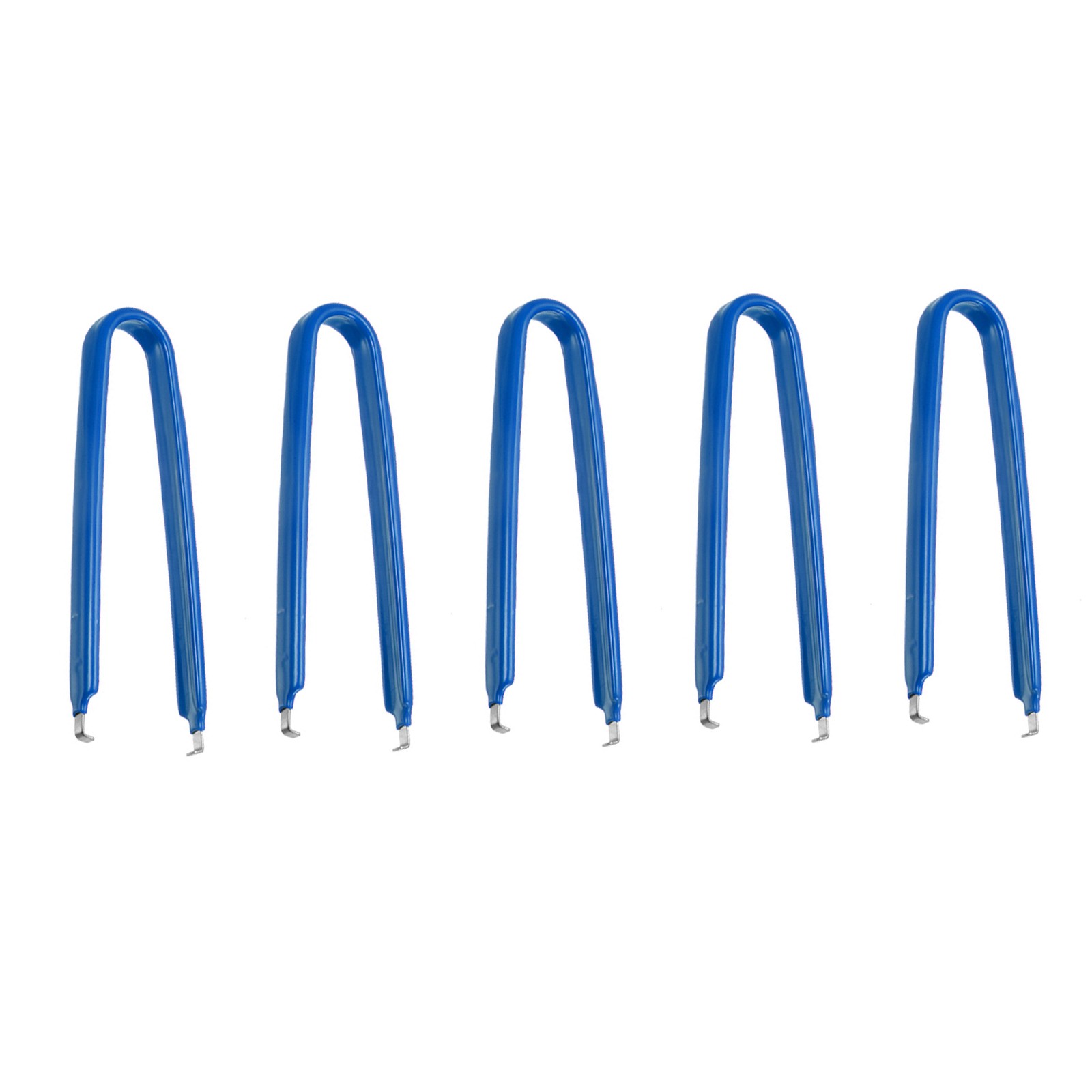 5 x IC Puller Chip Extractor Stainless Steel with Insulated Vinyl Grip Blue