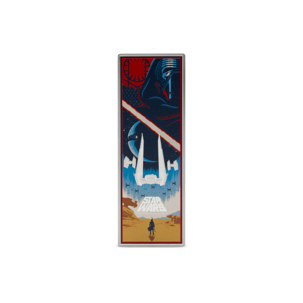 2025 Niue Star Wars The Force Awakens 3 oz Silver Poster Colorized Coin