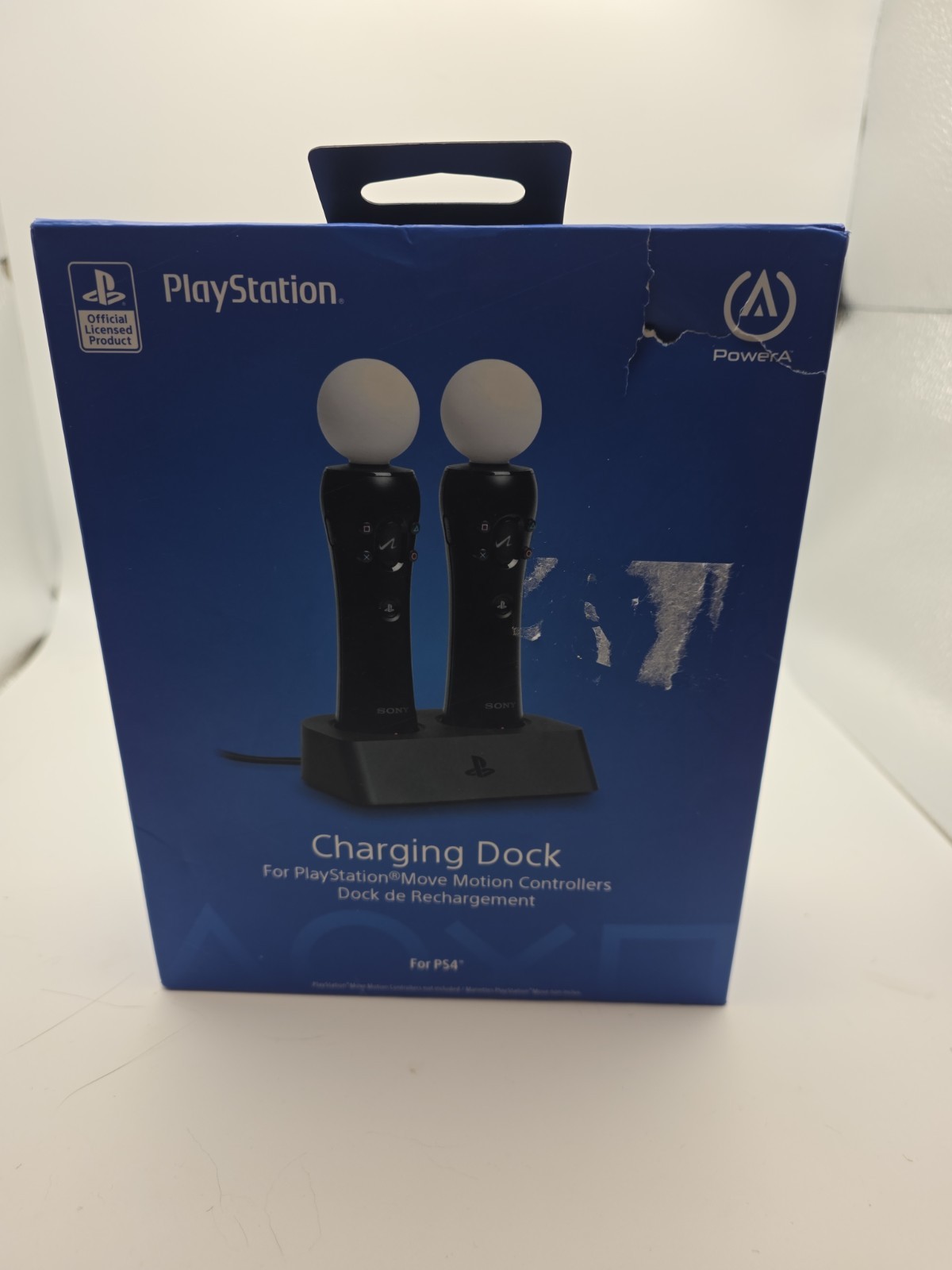 PowerA Charging Dock for PS4 VR Move Motion Controllers – Black – New, Sealed