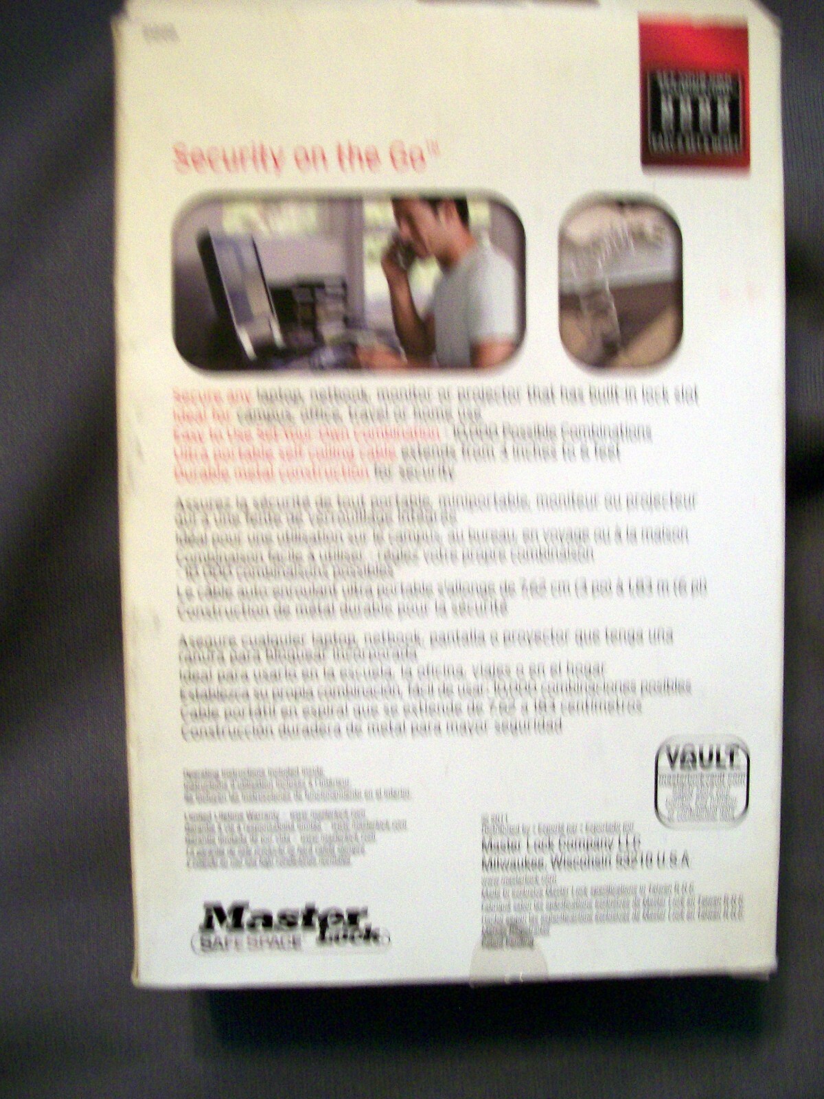 MASTER LOCK SAFE SPACE COMPUTER LOCK NEW IN BOX