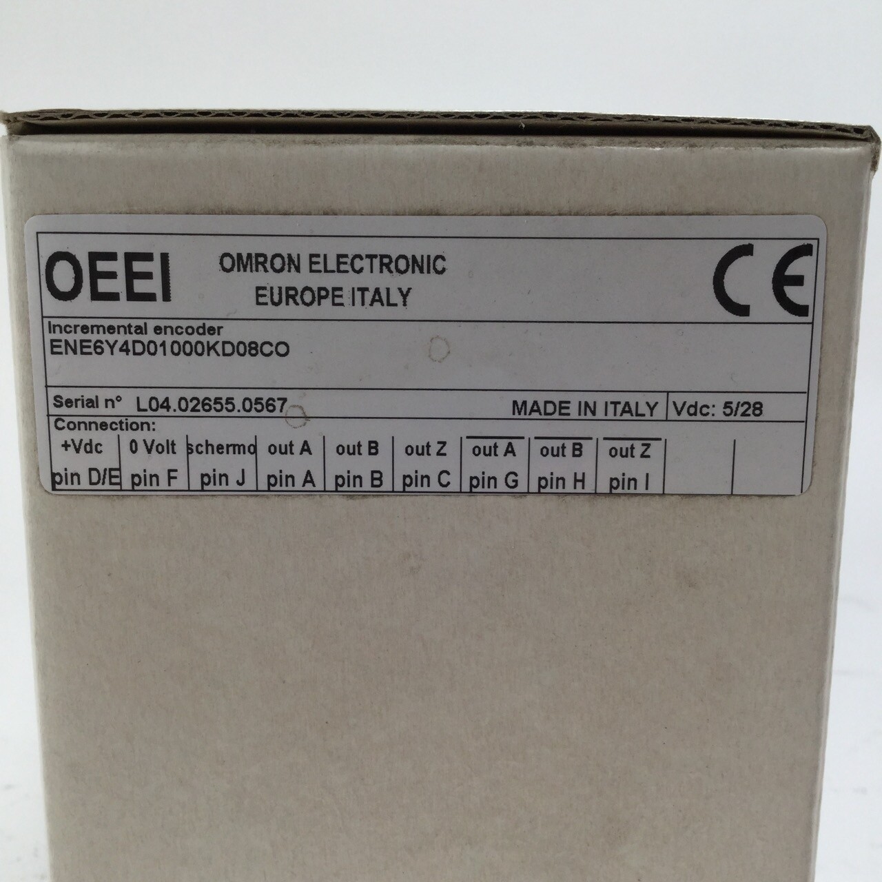 Omron ENE6Y4D01000KD08CO Incremental Encoder Vdc 28 New NFP