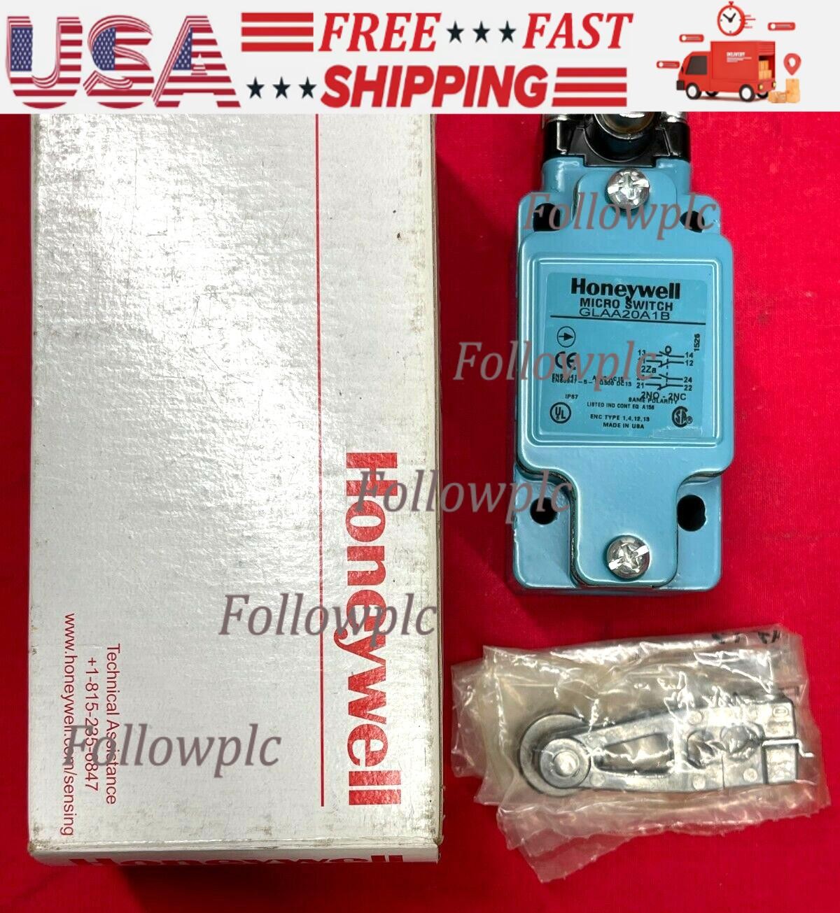 HONEYWELL MICRO SWITCH, GLAA20A1B, 600A, 15VAC, 2NO & 2NC SAME POLARITY