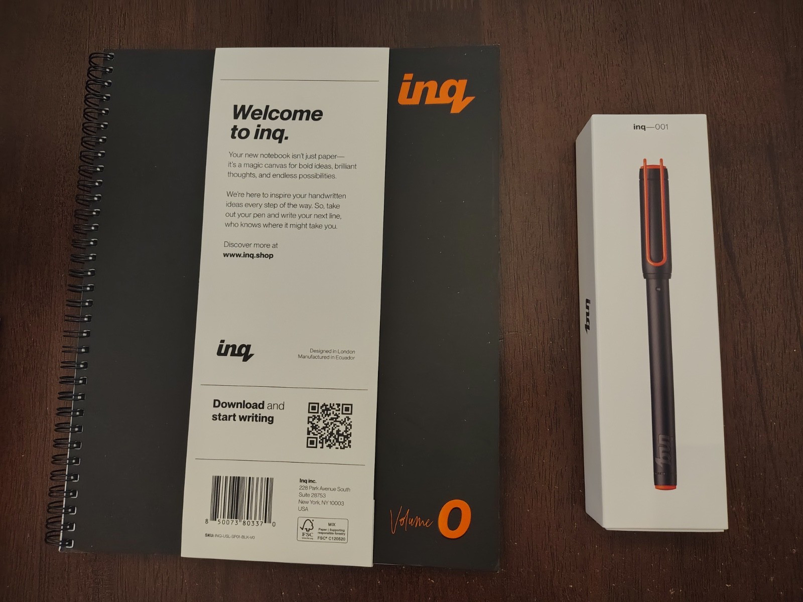inq Smart Writing Set – Converts Handwriting to Text – Real Ink on Real Paper