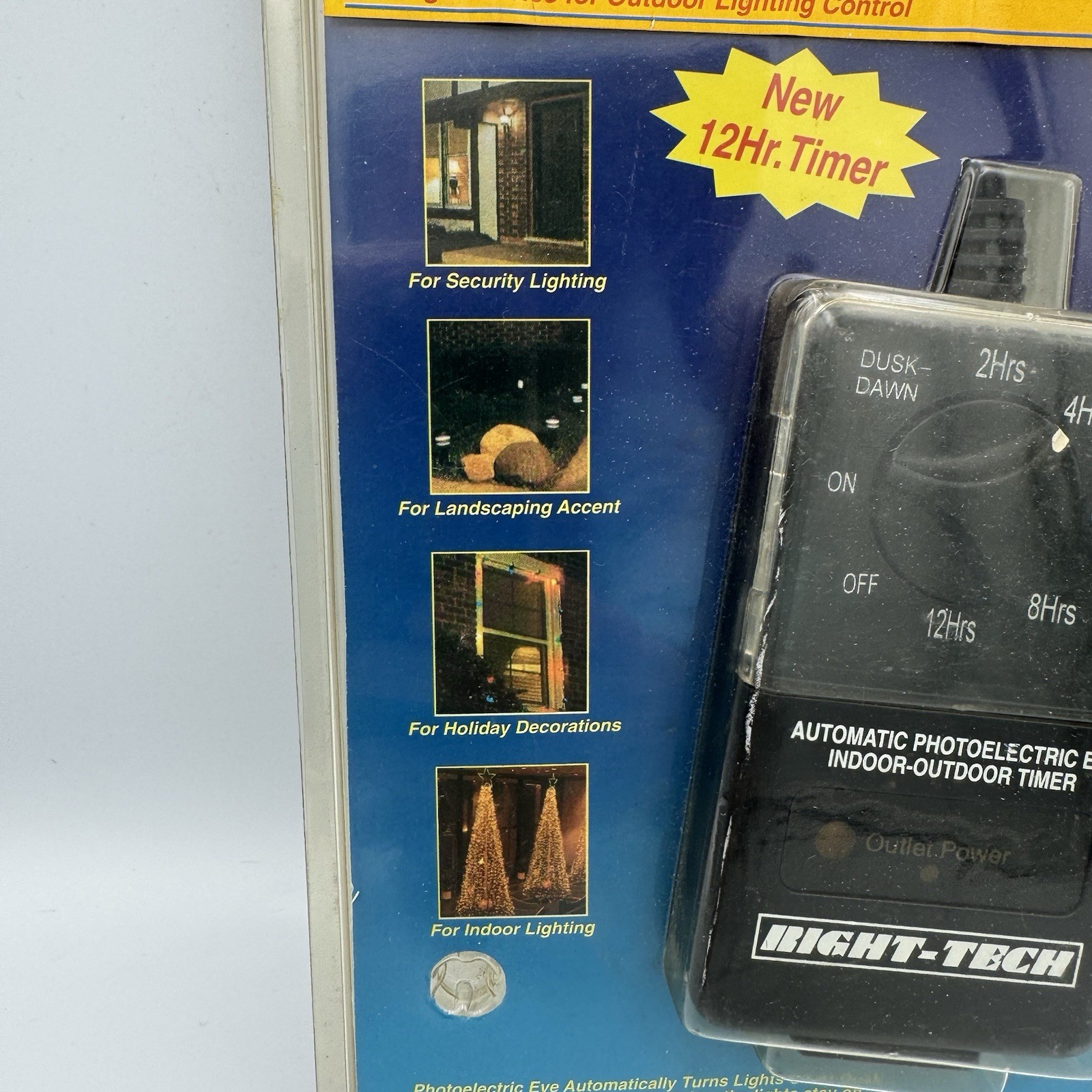 Right Tech Automatic Indoor Outdoor Timer Lighting Control Photoelectic Eye