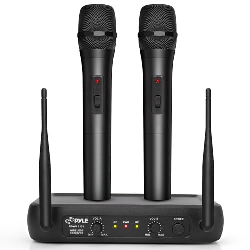 Channel Microphone System-VHF Fixed Dual Frequency Wireless Set with 2