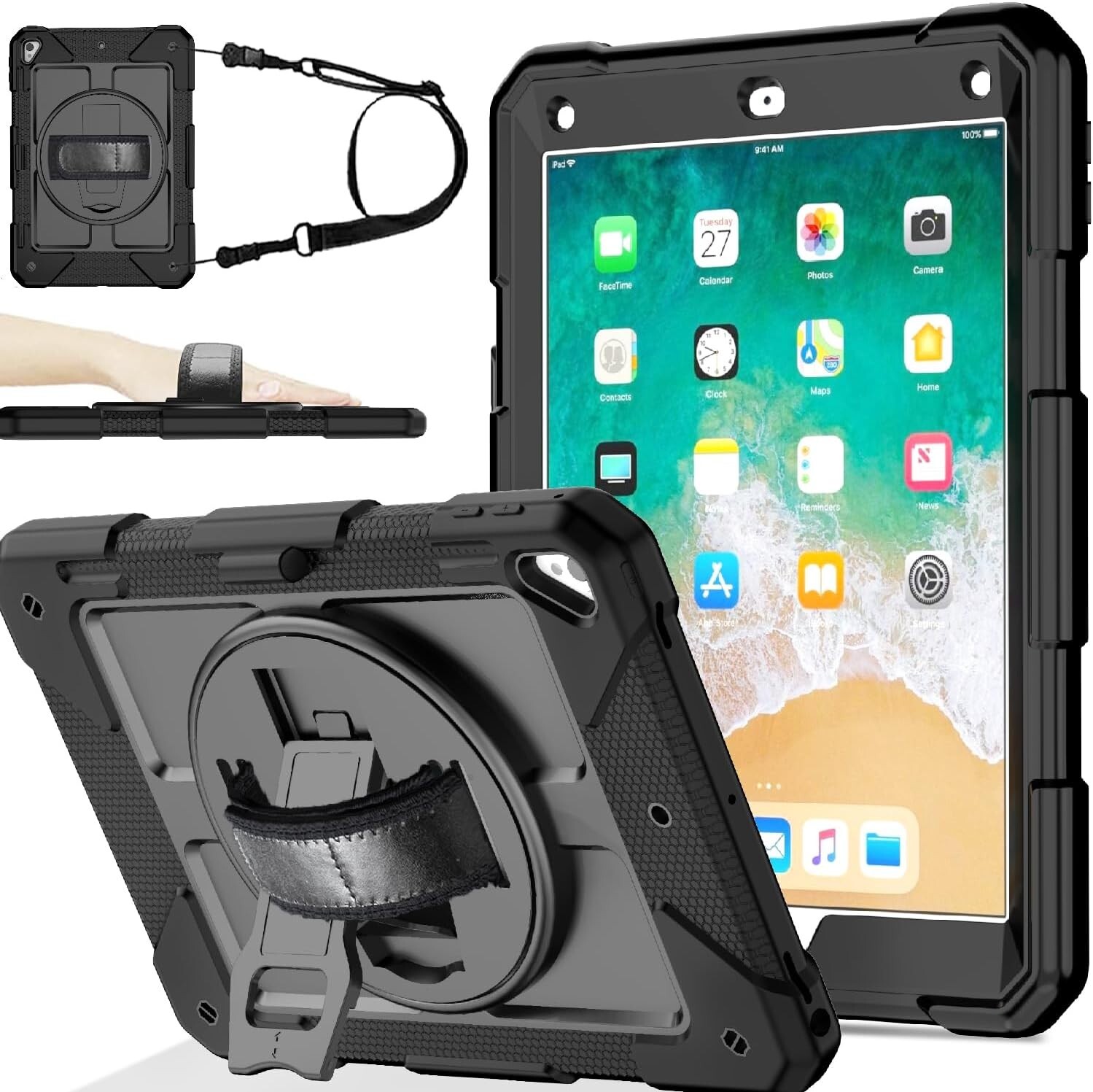 Funda para iPad de 6.ª/5.ª generación (9,7 pulgadas, 2018/2017)